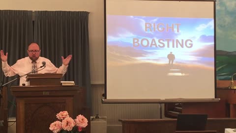 Pastor Gene Miller at Castleberry Baptist Church on May 11, 2025.