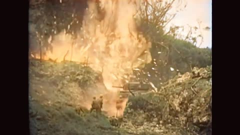 Flame Thrower Tanks on Okinawa 1945