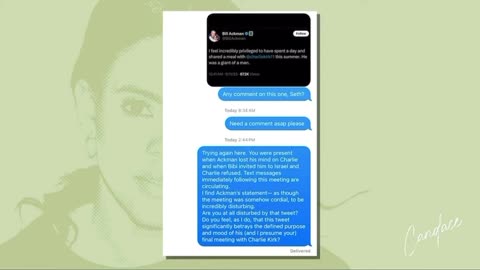 JUST IN: Candace Owens claims "threats were made" to Charlie Kirk during an intense