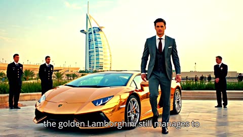 Inside the $7 Million Golden Lamborghini Owned by a Dubai Billionaire.
