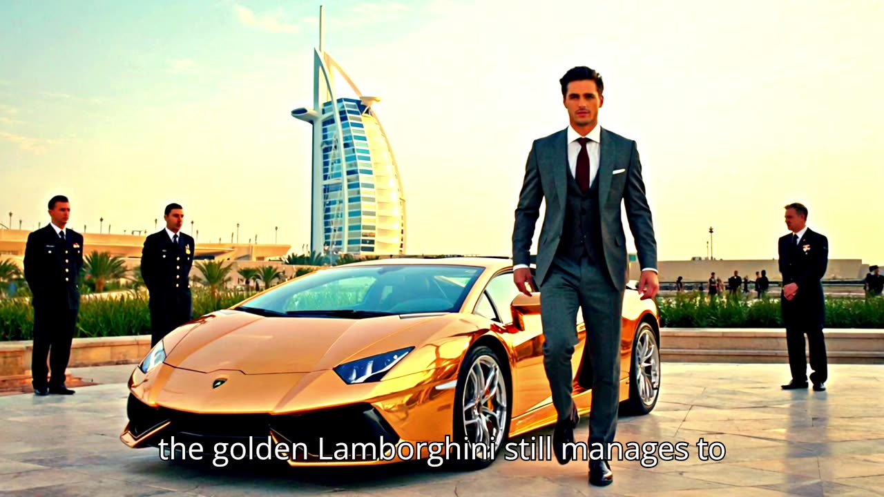 Inside the $7 Million Golden Lamborghini Owned by a Dubai Billionaire.