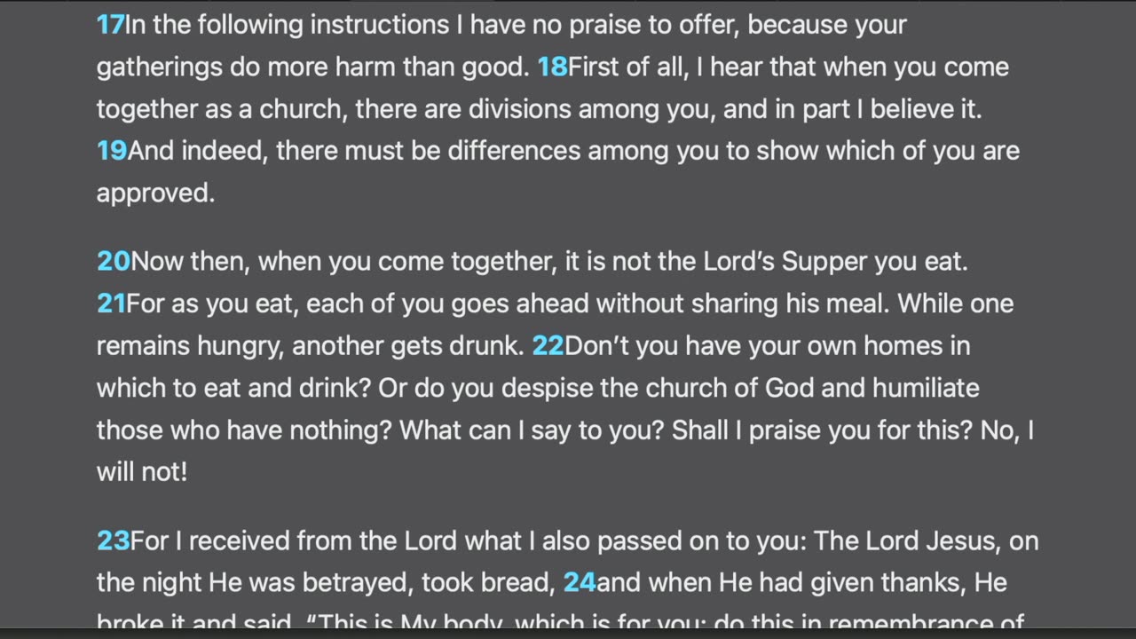 1 Corinthians 11