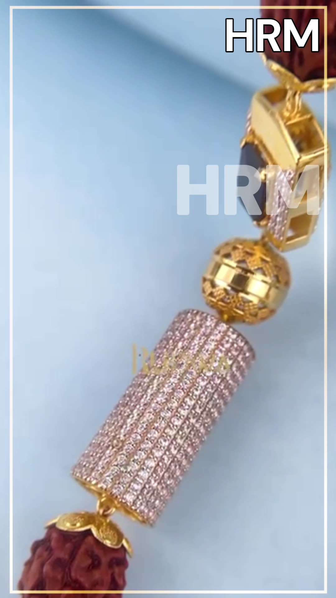 HRM | Golden Rudraksh Mala Design | 2025