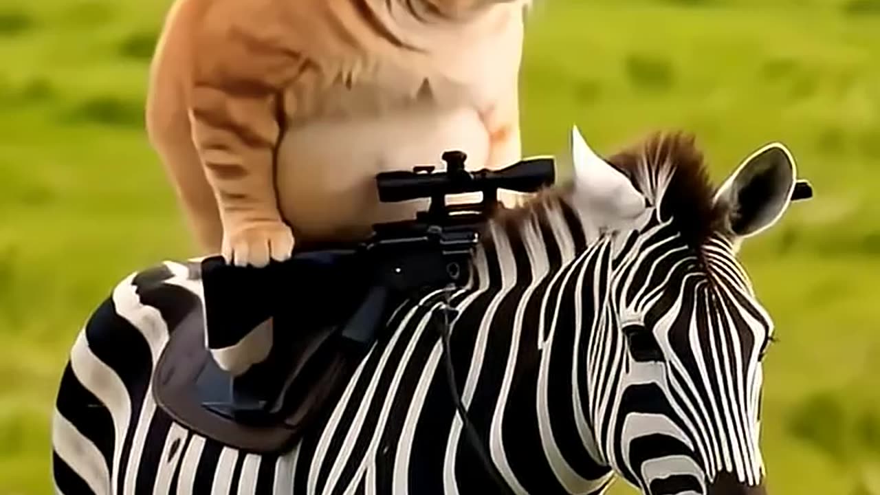 Cute baby cat/Cat Ai animated video Cat funny video