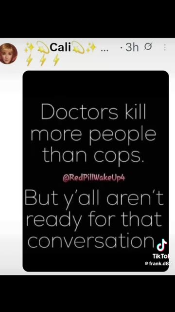 Doctors kill more people than Cops (🚨🚨🚨PLEASE Read Description!!!!)