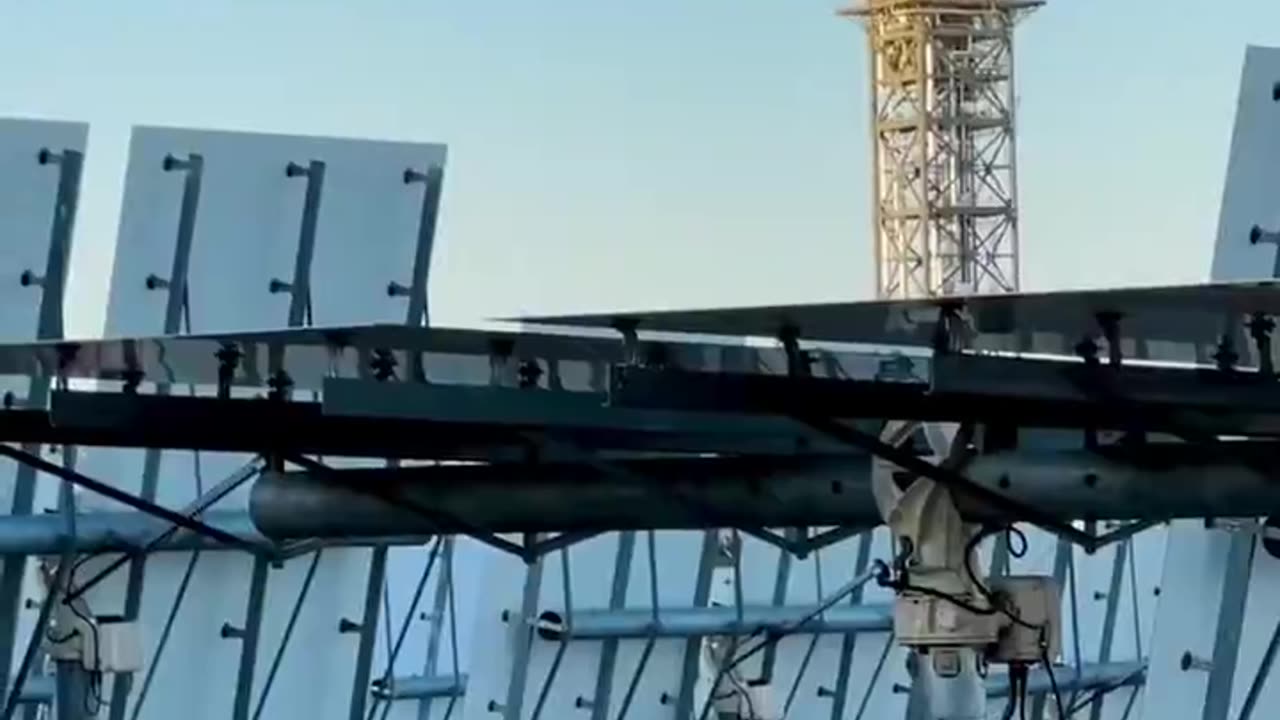 This is Ivanpah, a solar power facility in the Mojave Desert..