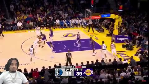 Flight reacts to Dallas mavericks at Los Angeles Lakers game highlights
