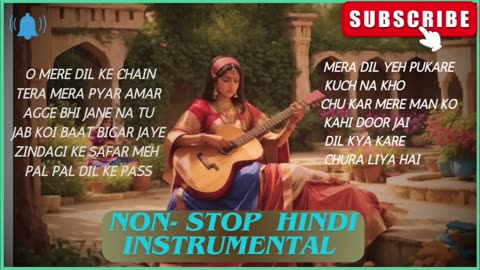 Non stop hindi instrumental, old hindi instrumental, hindisongs, bollywoodmusic, instrumentalmusic