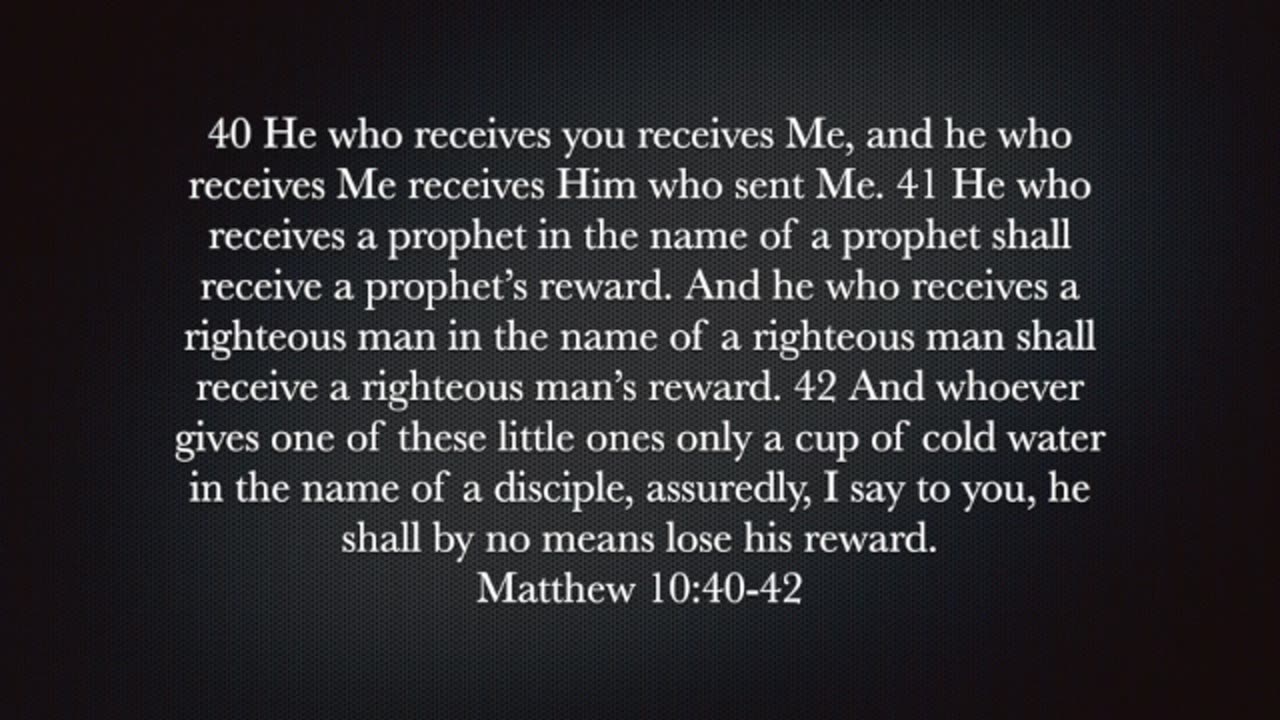 Matthew 10:40-42 PODCAST