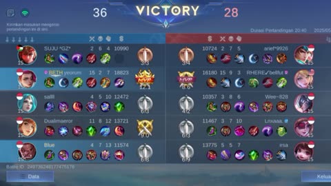 Mobile Legend Lesley MVP 17