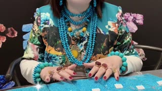 20250708-10 Sleeping Beauty Turquoise Cabochon: Deep - Sea Notes Jumping on the Finger