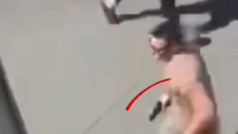Video of a Man in the Crowd spotted Running Away with Gun
