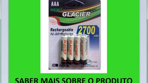 4 Pilhas Pilha Recarregável AAA 2700 No Blister Ideal Para Varios Aparelho recarregavel