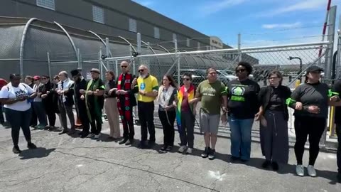 Far-Left ‘Faith Leaders’ Block Gates at Newark ICE Detention Center