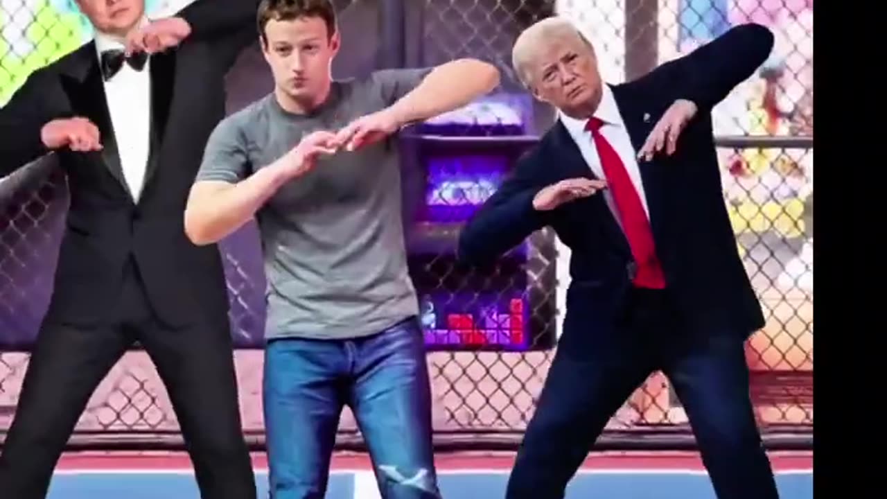 Elon Musk, Mark Zuckerberg, Donald Trump are dancing together ai generated video #funny #ai #memes