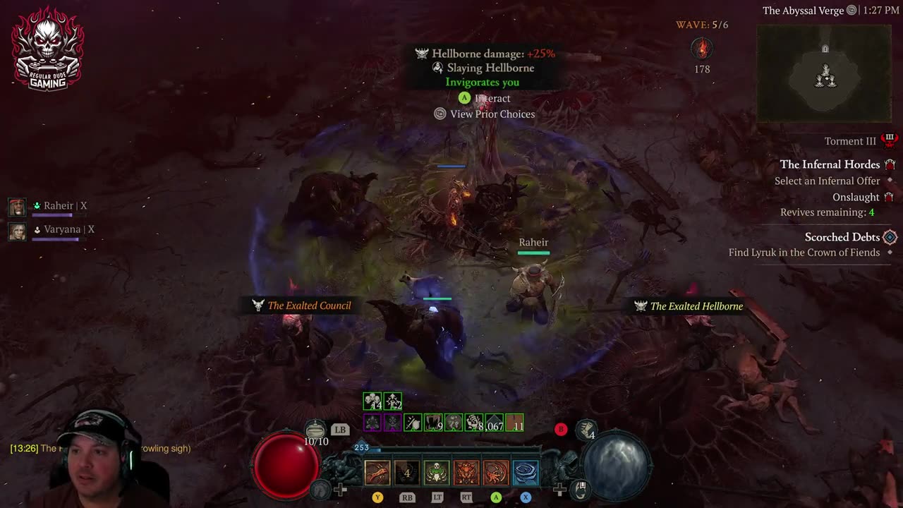 Diablo 4 Infernal Hordes 6 Wave Cap 2160p 4K and NEW VIDEO LAYOUT!!! 👀🤩