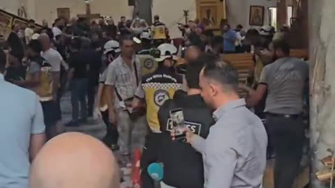 An Islamic terrorist bIows himself up in an Orthodox church in Syria. Over 30 victims and 70 injured