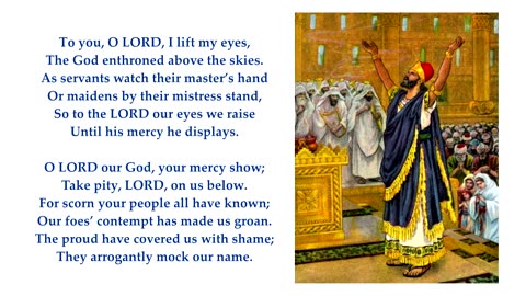 Psalm 123 in full. Tune: Surrey