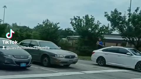 Beggars On Interstate 90 Warren Road Off-Ramp In Cleveland Ohio