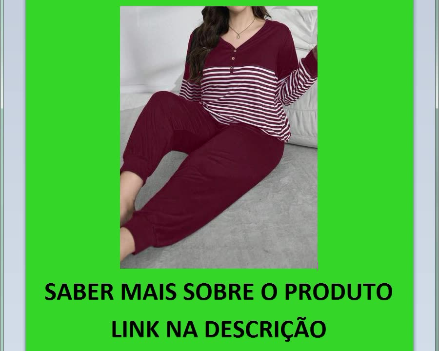 Lazeform Conjunto de Roupa Casual de Estar em Casa com Decoro em