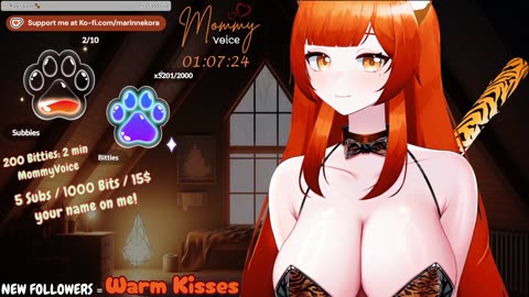 marin_vtuber - tiger mommy sniffs you - [asmr] [clip]