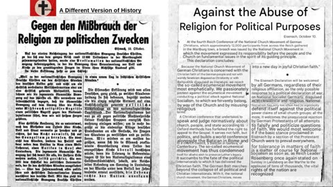 1937 - 4th Reich German Christian Conference - against abuse of religion for political purposes