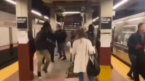 Nog Gets Subway Shovey Because Low IQ
