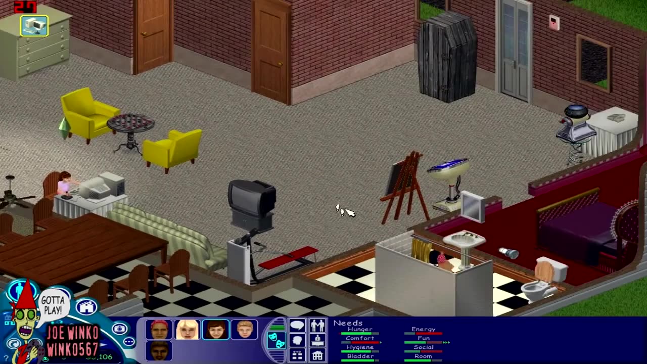 Sims 1 Gameplay Series 1x38 Joe Winko