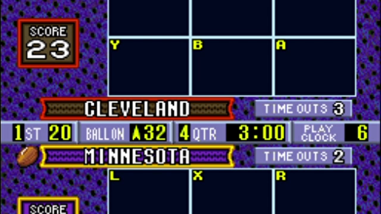 Snes Rom Sterling Sharpe Football is a retro game