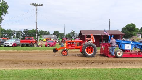 Guy goes all the way during the Tractor Pull in Marshallville, Ohio