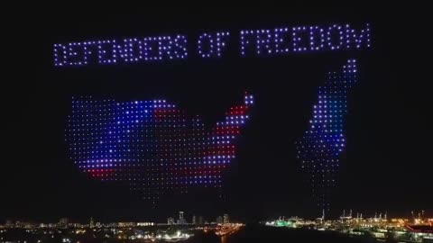 'World's best deal maker': Massive drone show lights up Florida sky in tribute to President Trump