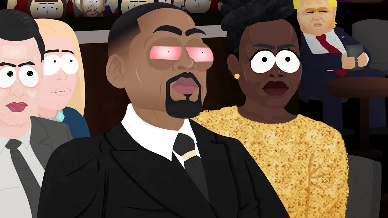 A9E Will Smith SLAPS Chris Rock at Oscars 2022 - South Park Animated