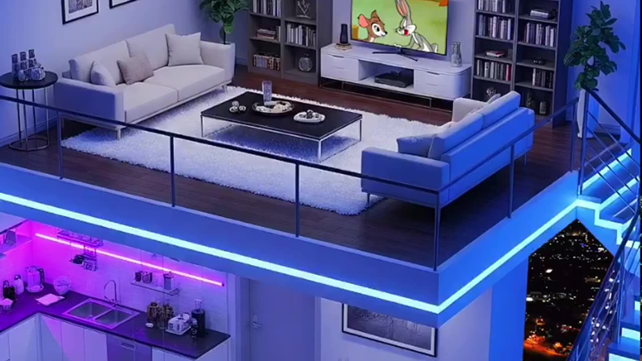 Dreamy Triplex Apartment with Stunning City Views | Modern Interior Design