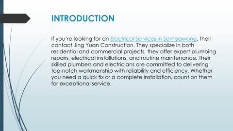 Best Electrical Services in Sembawang