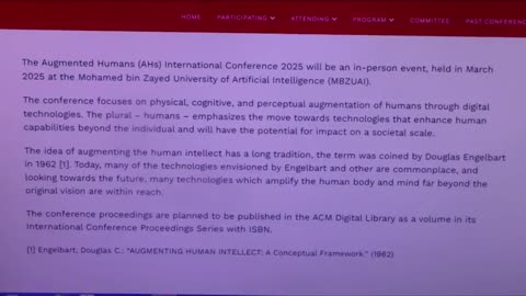 2025 Diana Lenska: the agenda for the Augmented Humans 2025 Conference to be held March 16-20, 2025.