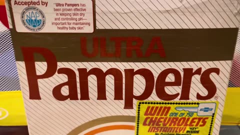 ultra pampers size large-vintage plastic diapers