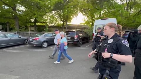 Antifa Stalks Elderly At Riley Gaines Speech