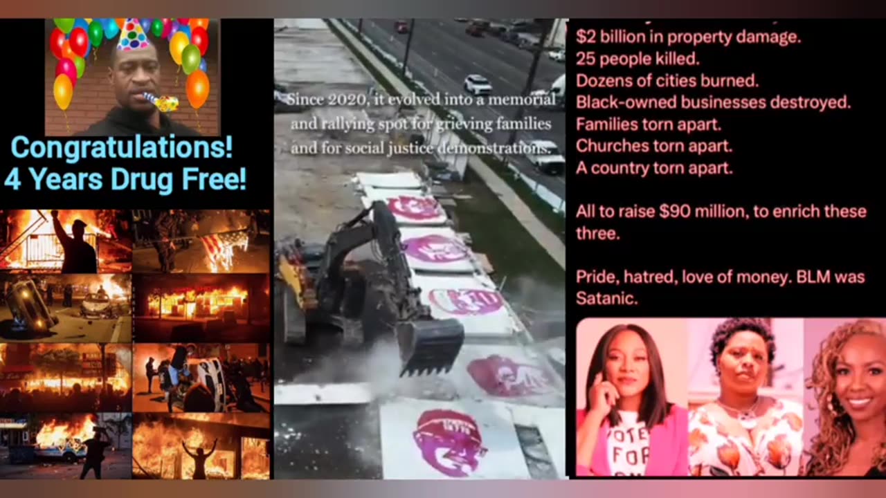 Nothing more satisfying than an HD video of BLM murals getting ripped down