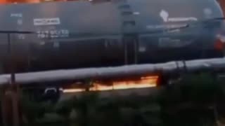 🚂🔥 Objective control of the train damage in Dzhankoy.