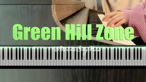 Green Hill Zone PIANO Easy Slow Tutorial