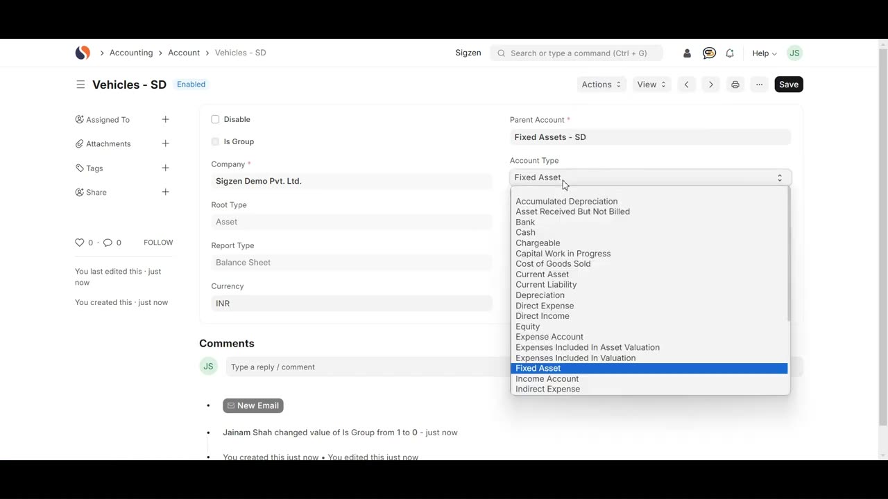 SigzenERP - ERPNext Chart of Accounts Tutorial: Step-by-Step Guide