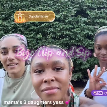 Is Malia back or just visiting the NB girls 7/16/25 #bigoclipandsip