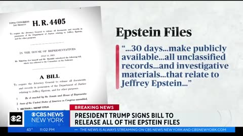 Trump Delivers on Transparency: Signs Bill to Release Epstein Files