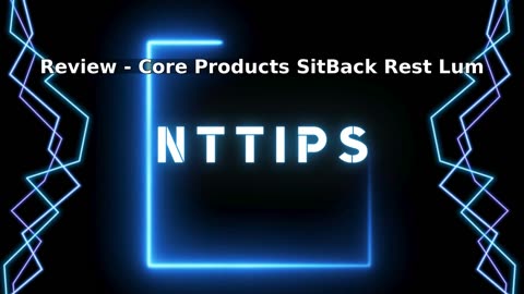 Core Products SitBack Rest Lumbar Support Cushion, Deluxe - Black