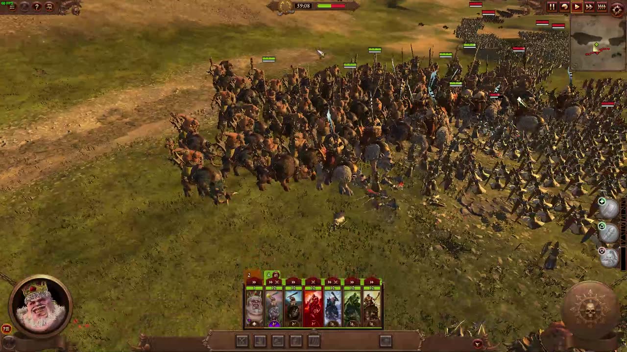 total war warhammer 3 OGRE CAVALRY CHAAAARGE!