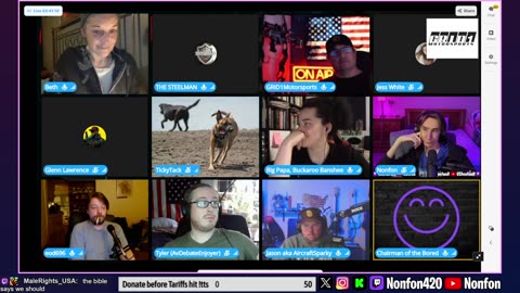 Tariff Debate | Open Panel After | Gooning | !tts !discord