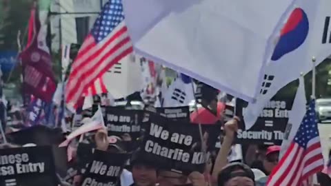 💥South Koreans chanting “We Are Charlie Kirk”... This is wild.. 👀