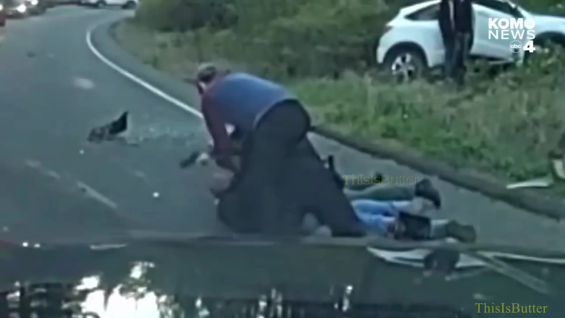 Thurston County deputy fights with DUI suspect who grabbed her gun at crash scene