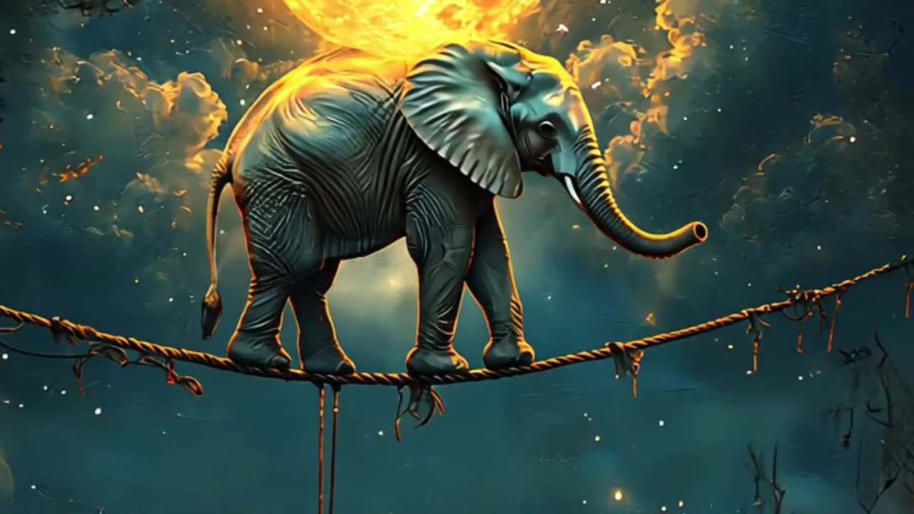 Elephant funny walk