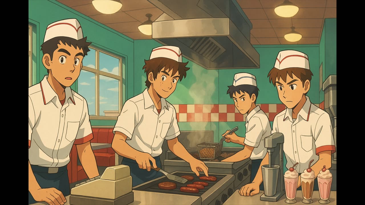Burger joint kitchen V4